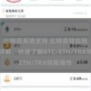 比特派系统支持 比特派钱包转账教程详解，快速了解BTC/ETH/TRX转账操作