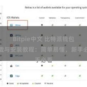 Bitpie中文 比特派钱包下载与安装教程：简单易懂，新手必看