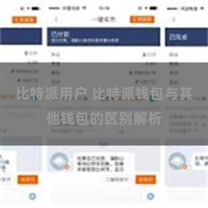 比特派用户 比特派钱包与其他钱包的区别解析