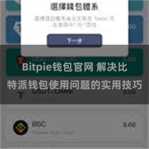 Bitpie钱包官网 解决比特派钱包使用问题的实用技巧