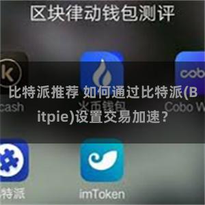 比特派推荐 如何通过比特派(Bitpie)设置交易加速？