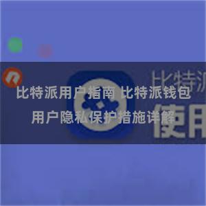 比特派用户指南 比特派钱包用户隐私保护措施详解