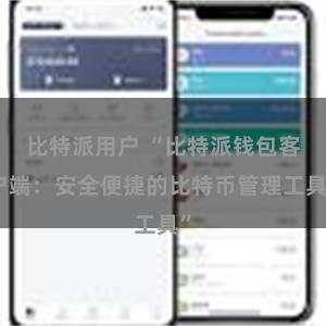 比特派用户 “比特派钱包客户端：安全便捷的比特币管理工具”