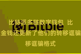 比特派多链数字钱包  比特派金钱还更新了他们的转移诓骗格式
