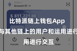 比特派链上钱包App  无法与其他链上的用户和运用进行交互